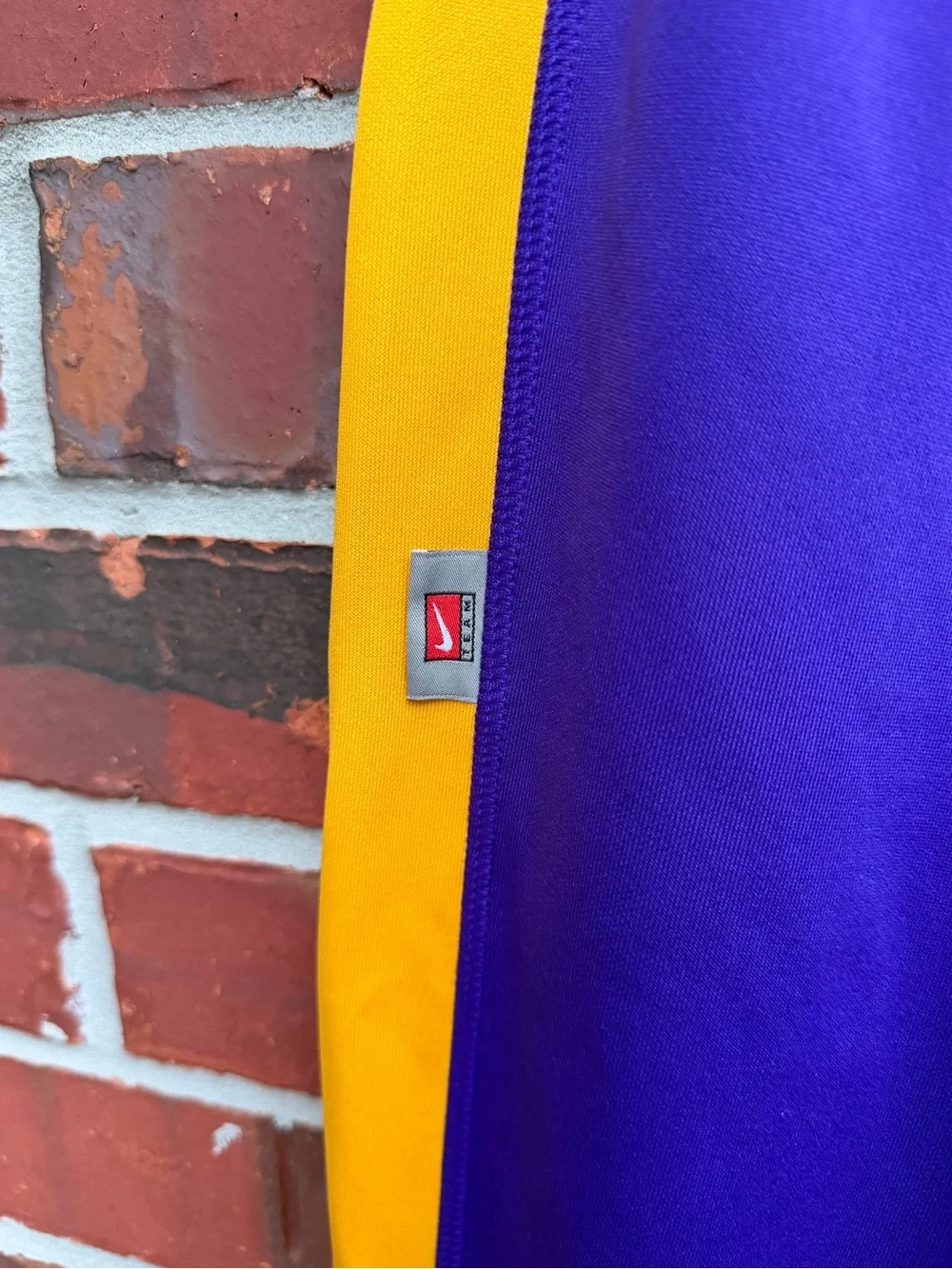 Vntg Nike DriFit LSU Tigers Large Purple &  Gold Athletic Warm-Up Track Pants P5